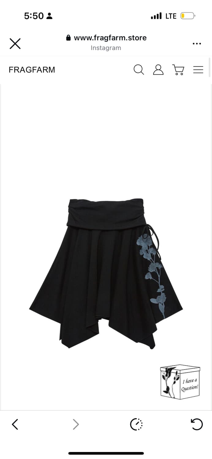 프래그팜 Angela Rose Unbalanced Skirt 상품이미지1