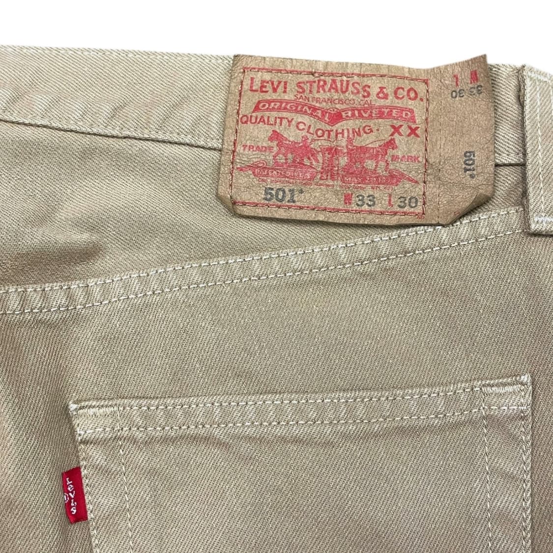 리바이스 501 베이지 데님팬츠 상품이미지4