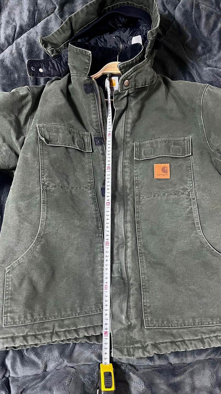 칼하트 C26 L mos 모스그린 샌드스톤 A148 후드 세트 상품이미지3