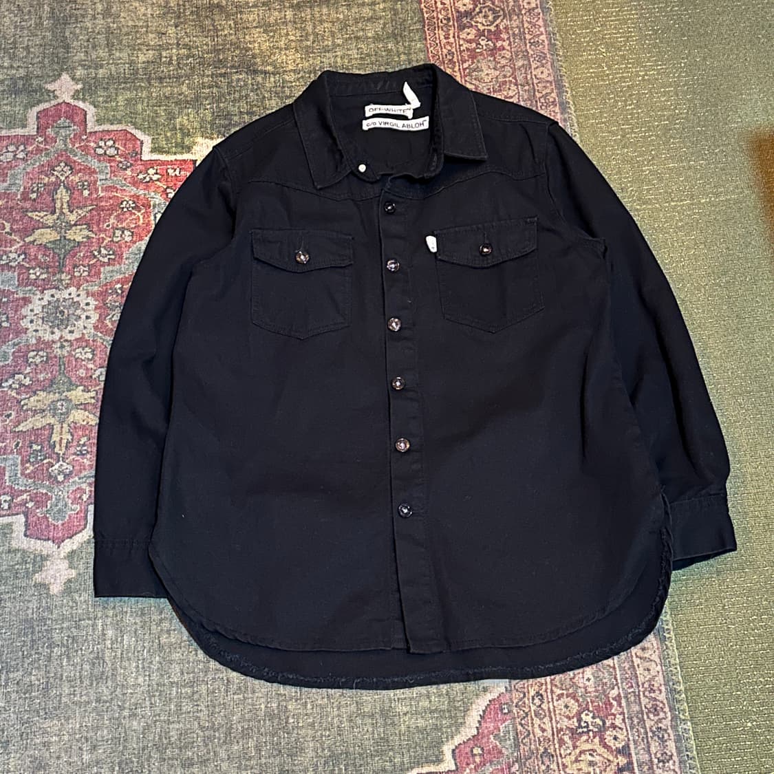 오프화이트 데님 셔츠 상품이미지2