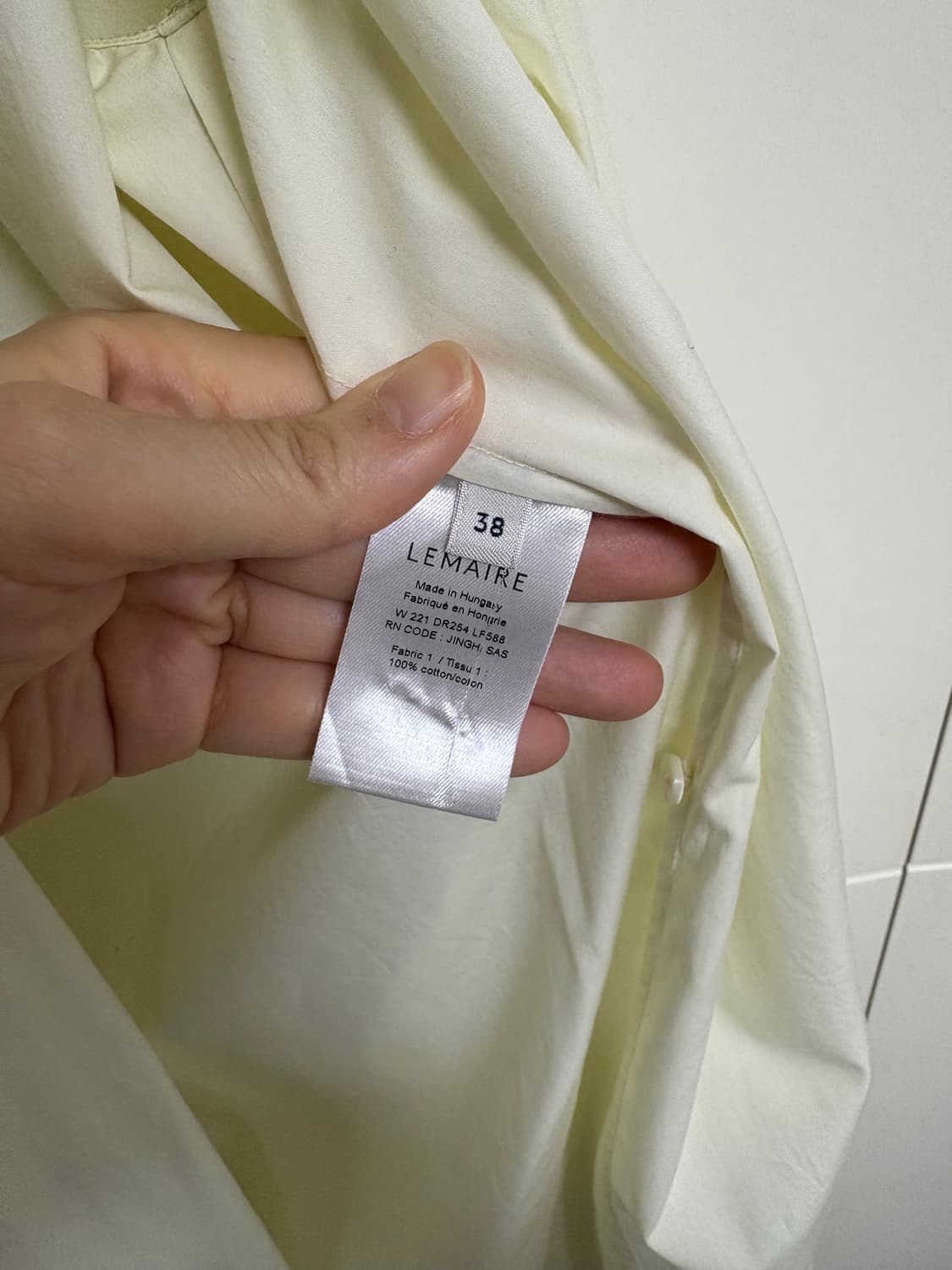 르메르 트위스트 원피스 38 레몬글레이즈 상품이미지6