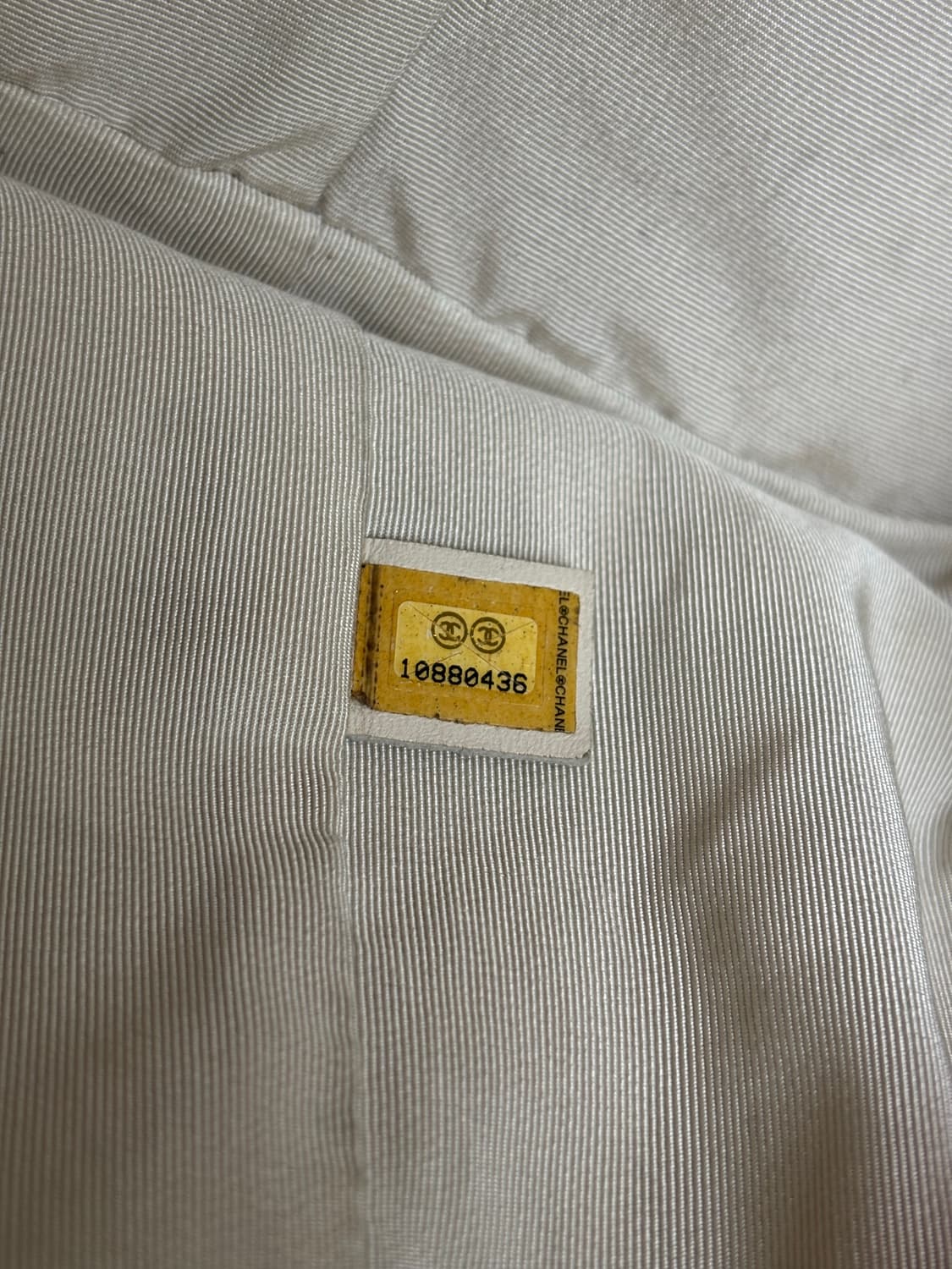 샤넬 램스킨 쉐브론 보스턴백 아이보리 10번대 상품이미지4