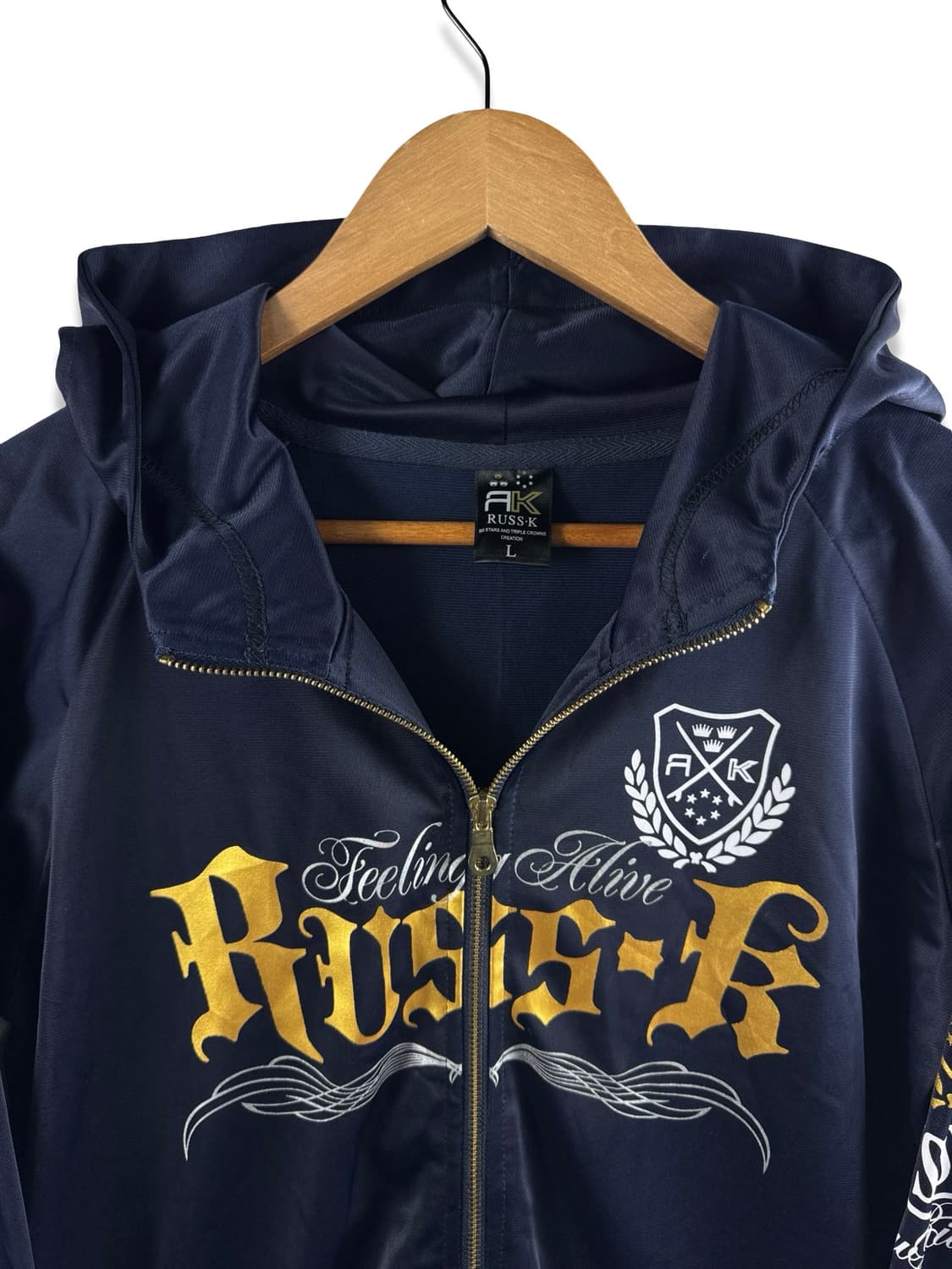 JPN Y2K 레터링 프린팅 후드집업 2390 상품이미지3