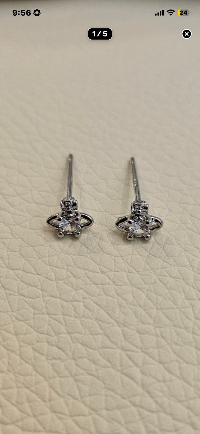 비비안 웨스트 우드 업싸이클링 귀걸이 상품이미지2