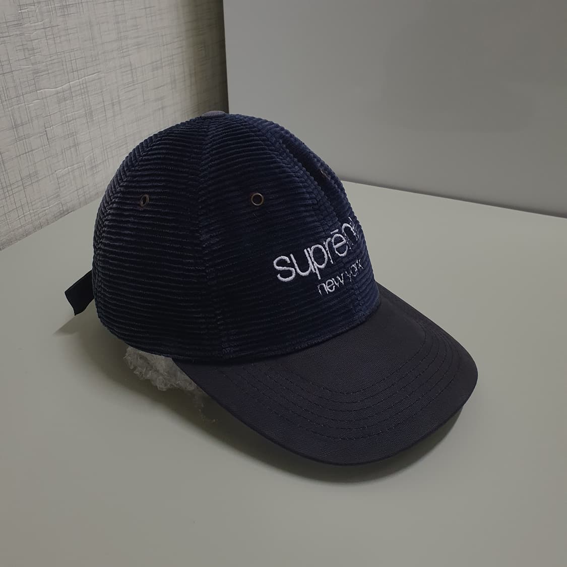 OS) 슈프림 신형 19FW 코듀로이 볼캡 골덴 클래식 로고 6패널 모자 상품이미지2