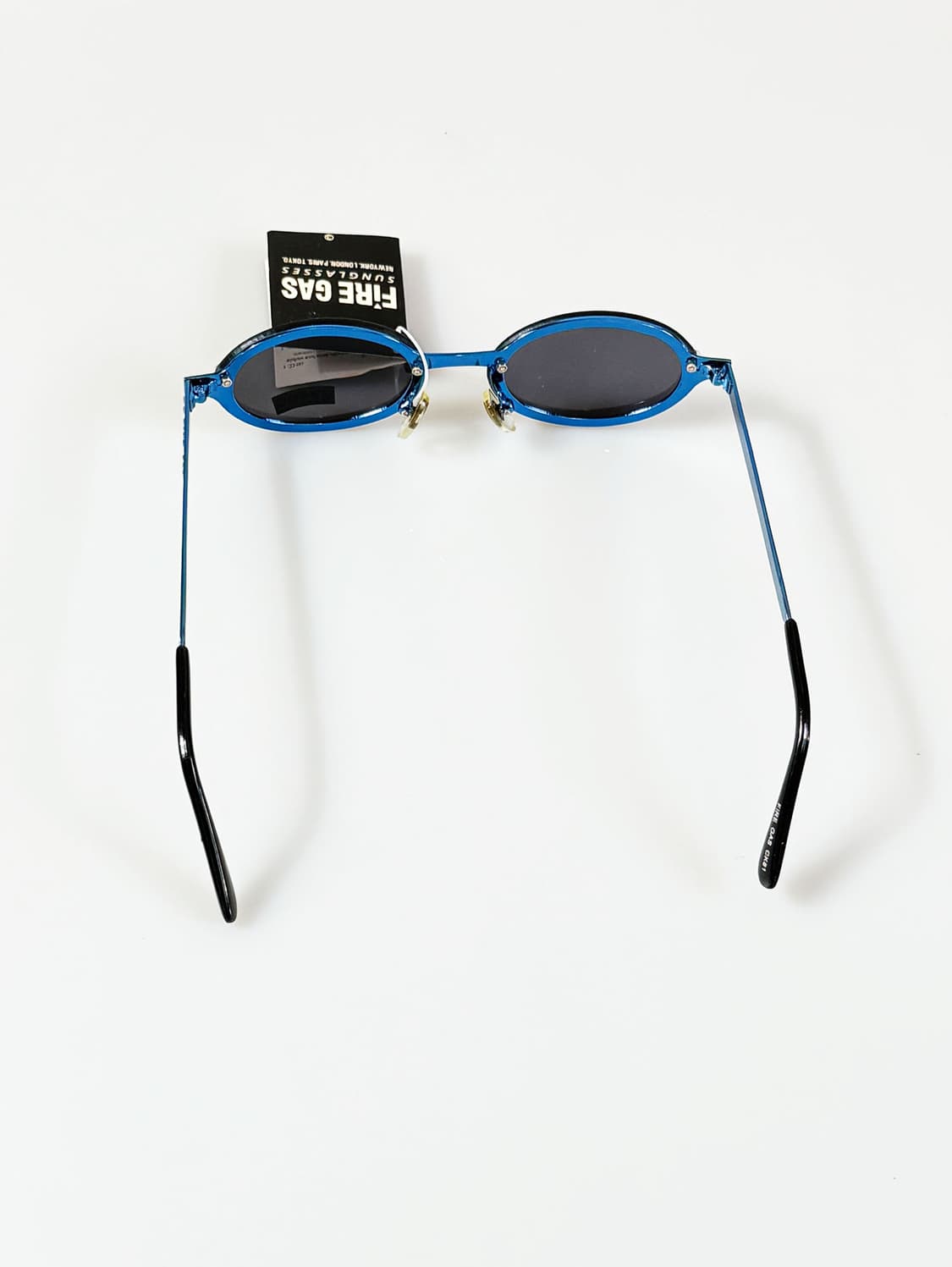 90s FIRE GAS 무테 오벌 블루메탈 프레임 빈티지 선글라스 상품이미지5