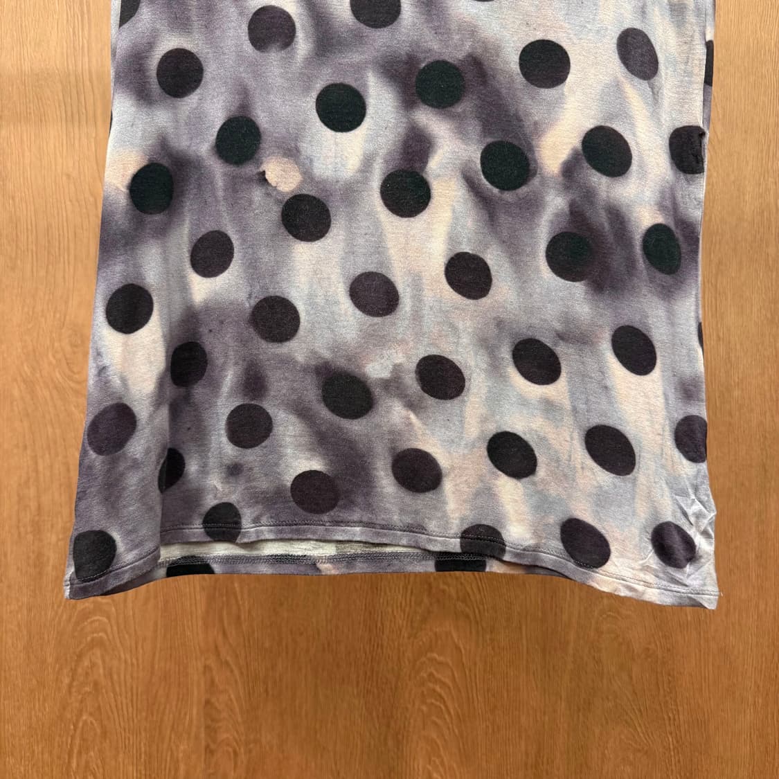 폴스미스 블랙 도트 패턴 반팔 티셔츠 라운드넥 슬림핏 퍼플 그레이 상품이미지5