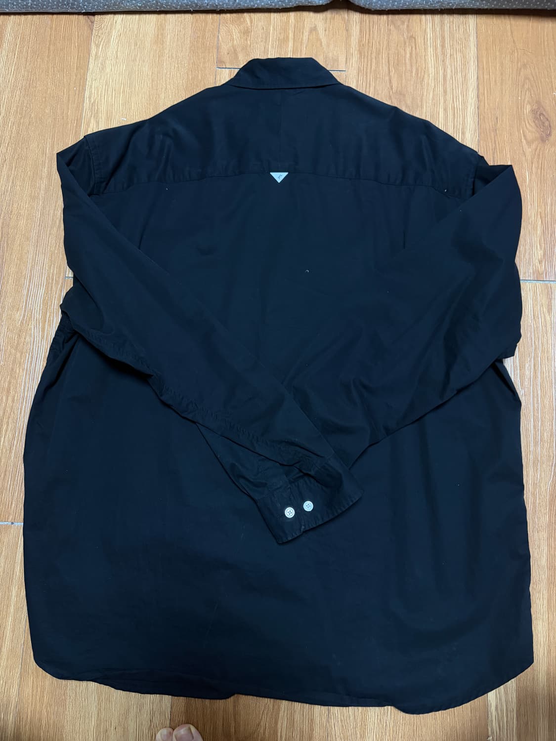 [M]Black poika shirt regular fit 상품이미지2