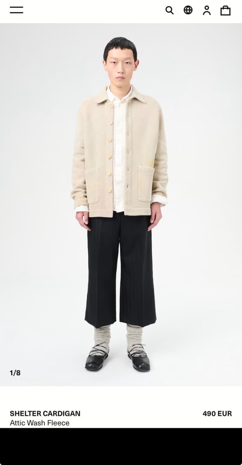 [48] 아워레가시 쉘터 가디건 애틱 워시 플리스 상품이미지3