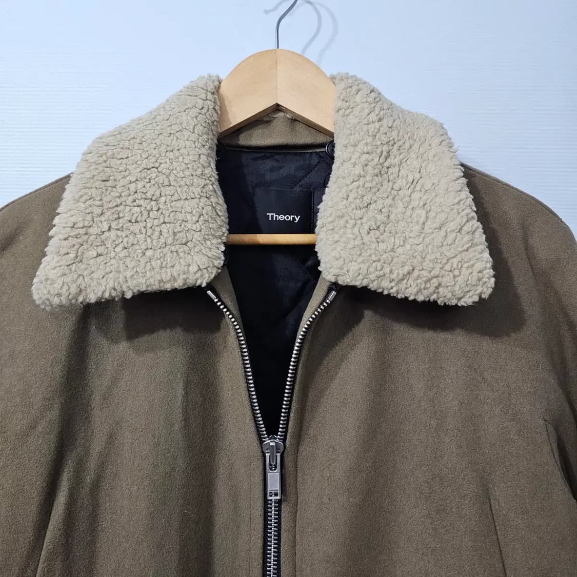 띠어리 THEORY 캐시미어 혼방 봄버 패딩 자켓 95 상품이미지5