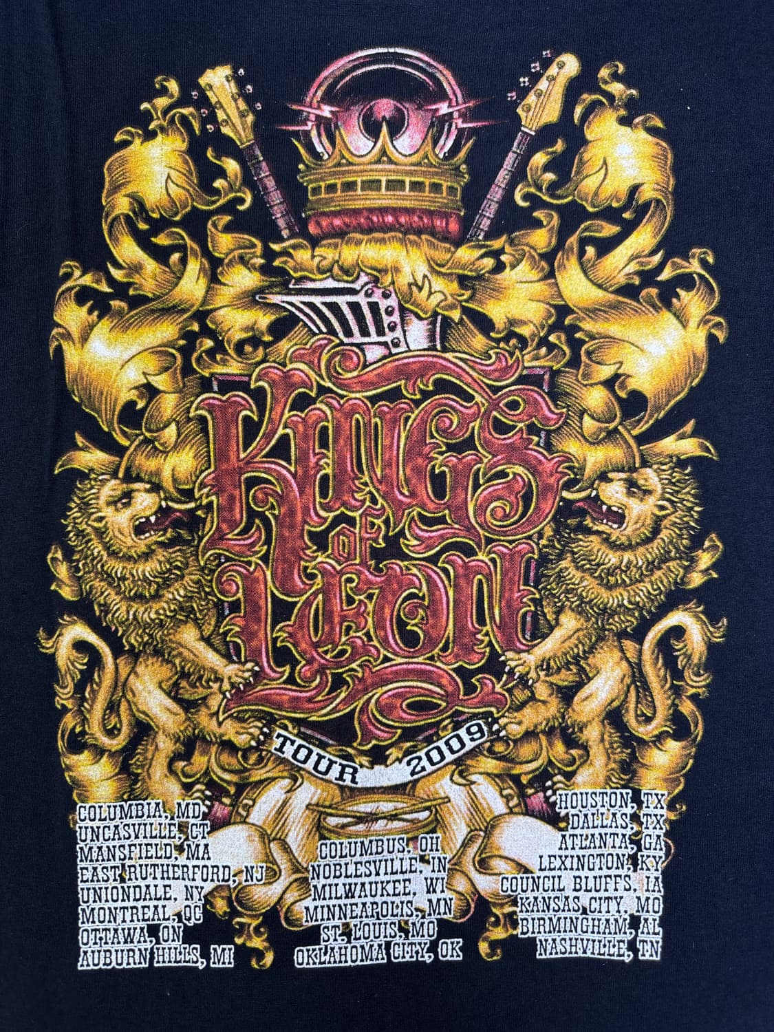 빈티지 00s 킹스오브리온 KINGS OF LEON 09 투어티 L 상품이미지5