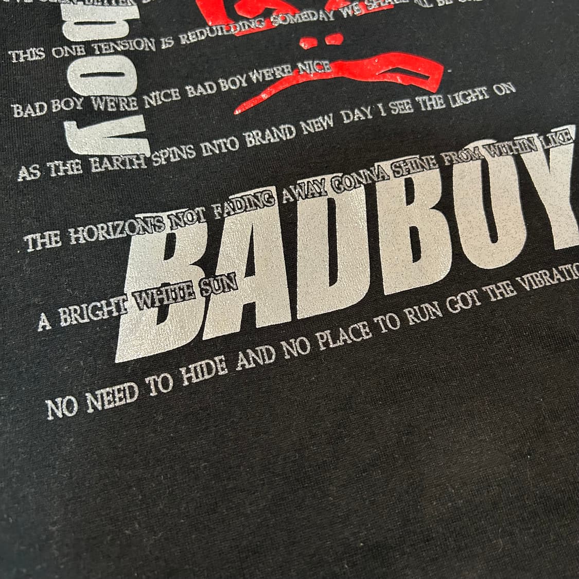 [M] 배드보이 글로시 프린팅 레이어드 롱슬리브 상품이미지6