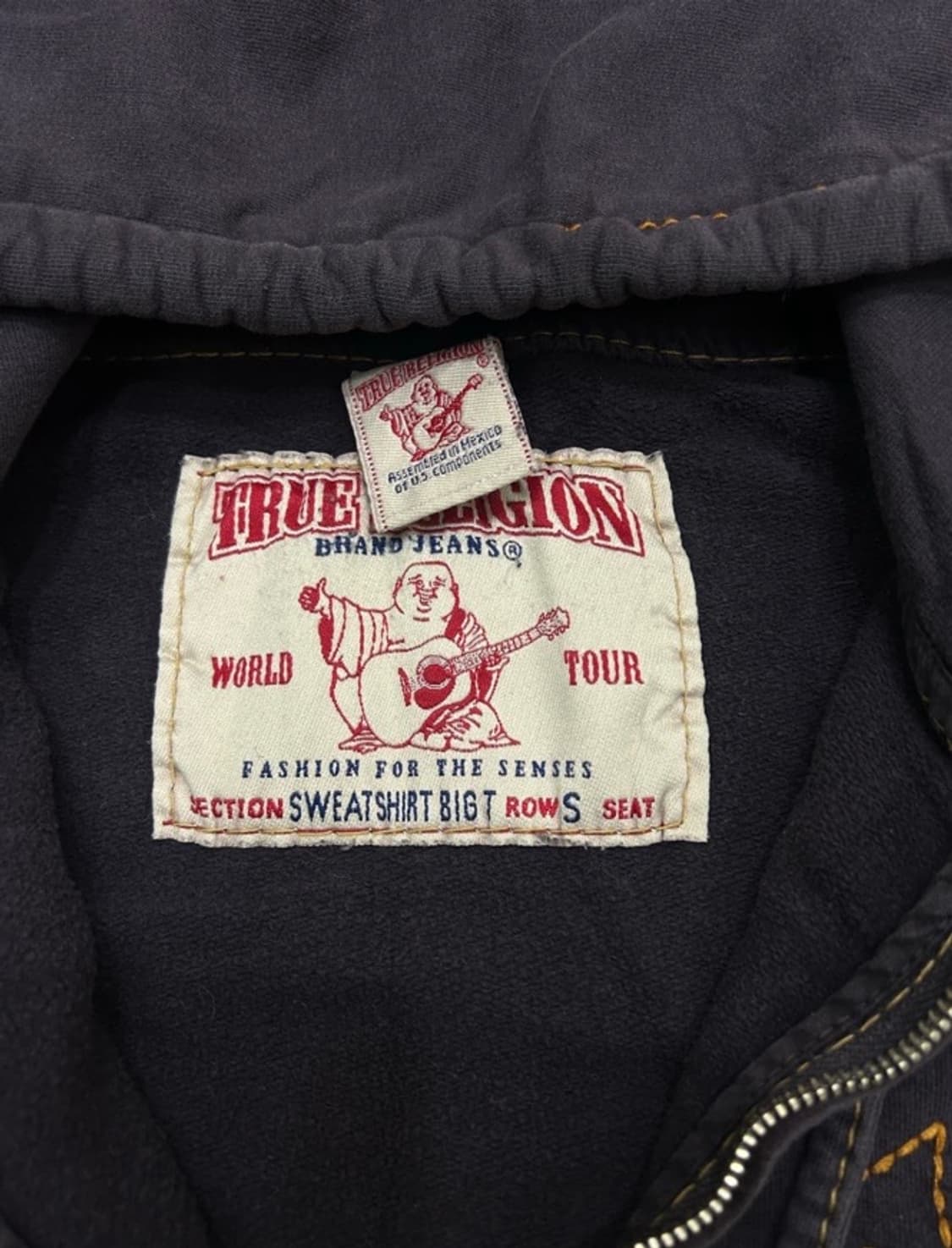 트루릴리전 스티치 기모 후드집업  상품이미지4