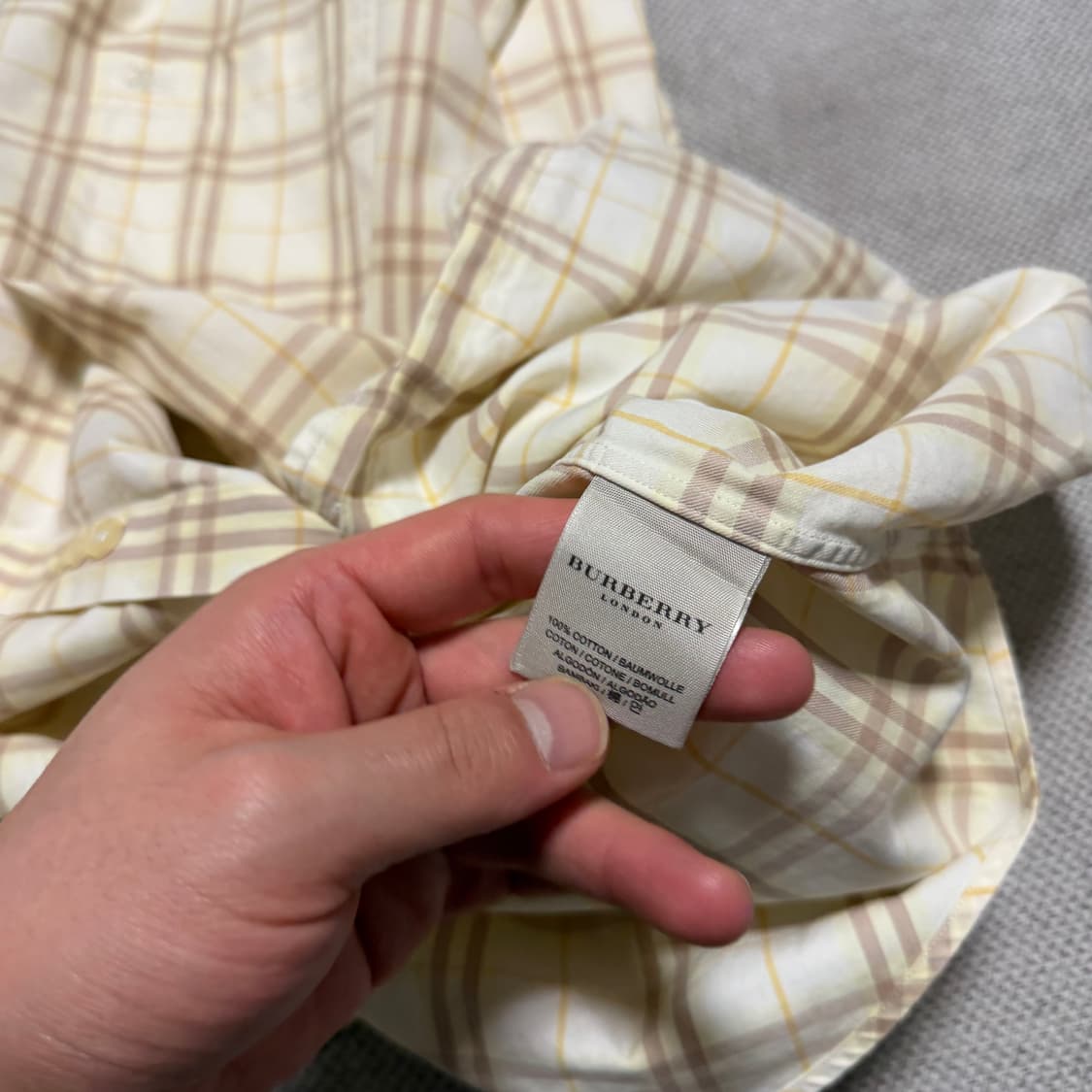 버버리 런던 코튼 체크 셔츠 상품이미지4