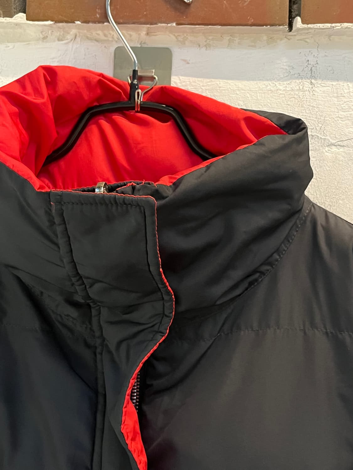 Allsaints 올세인츠 레드 블랙 리버서블 패딩 M 상품이미지3