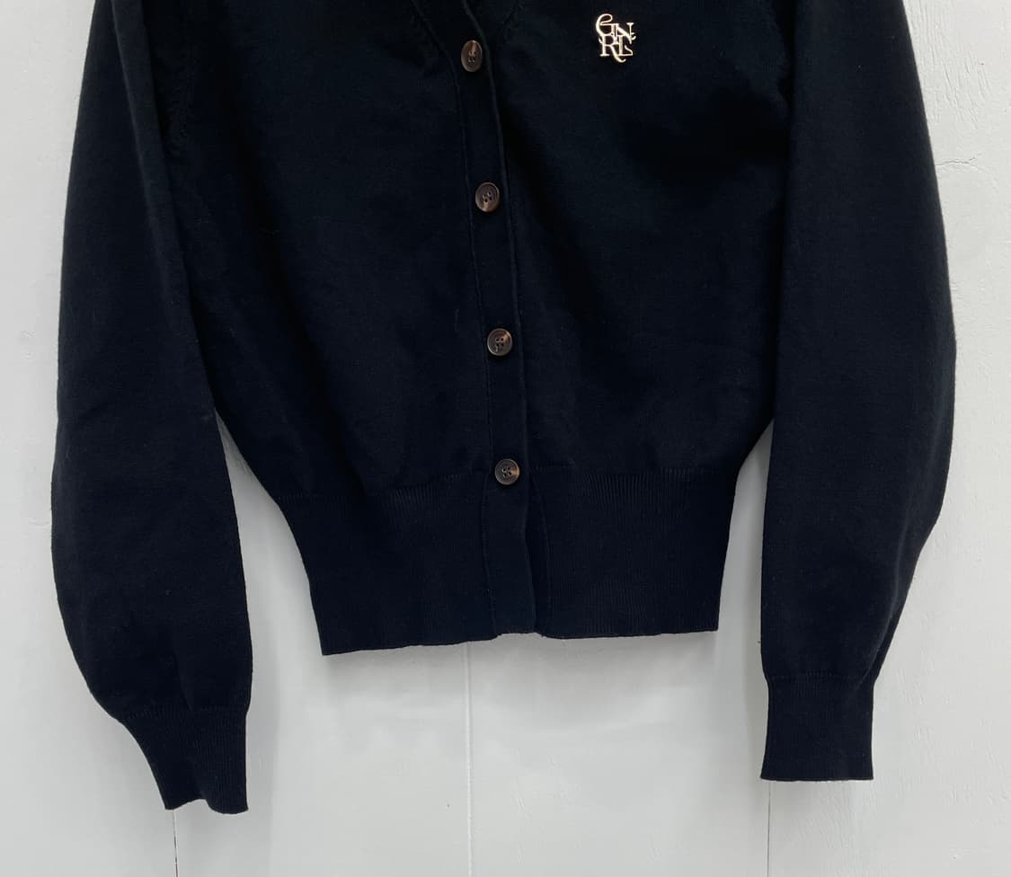 제너럴 아이디어 로고 자수 브이넥 가디건 상품이미지4