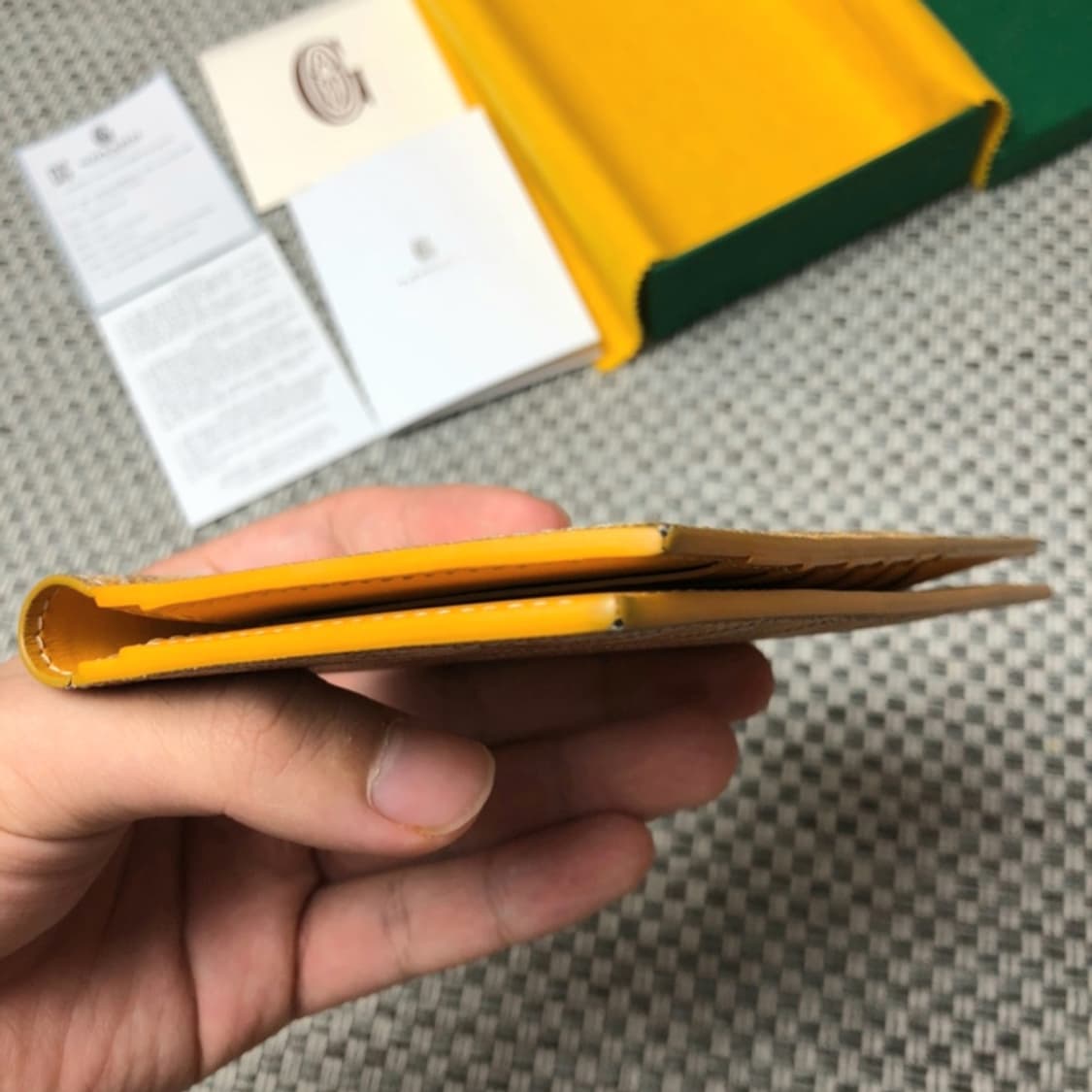 고야드 생로슈 장지갑 스페셜 옐로우 상품이미지6