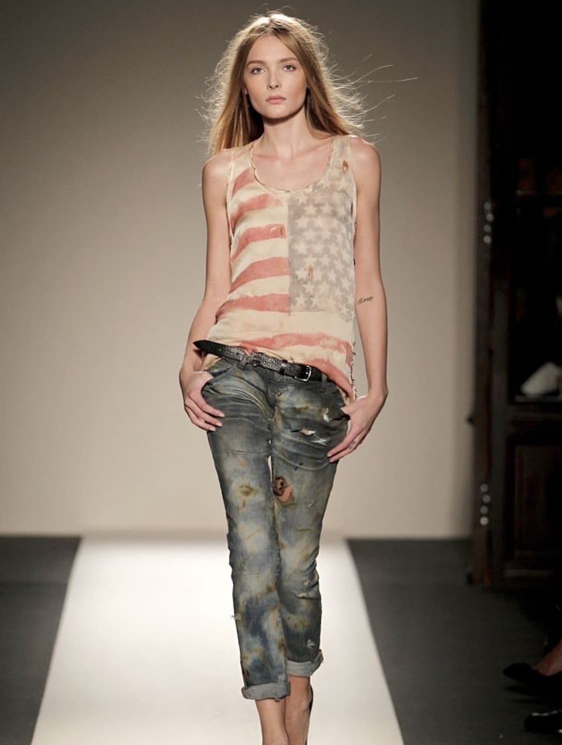 Balmain ss11 성조기 탱크탑 데카르넹 상품이미지2