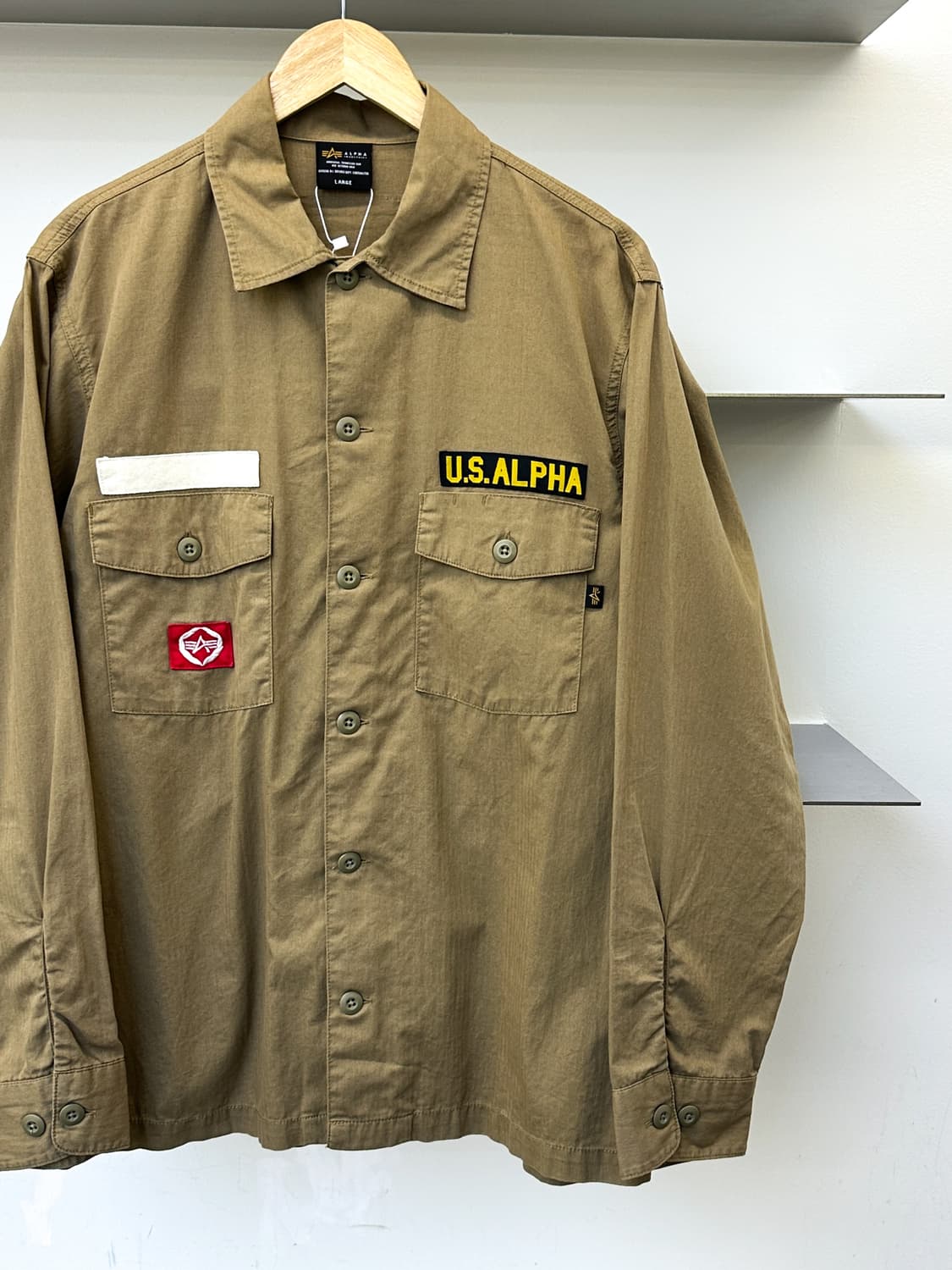 알파인더스트리 투포켓 밀리터리 셔츠 상품이미지2