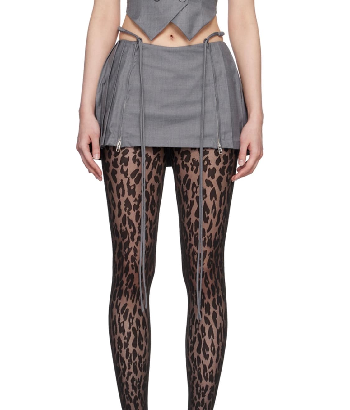 nodress 로우웨이스트 플리츠 미니스커트 s  상품이미지1