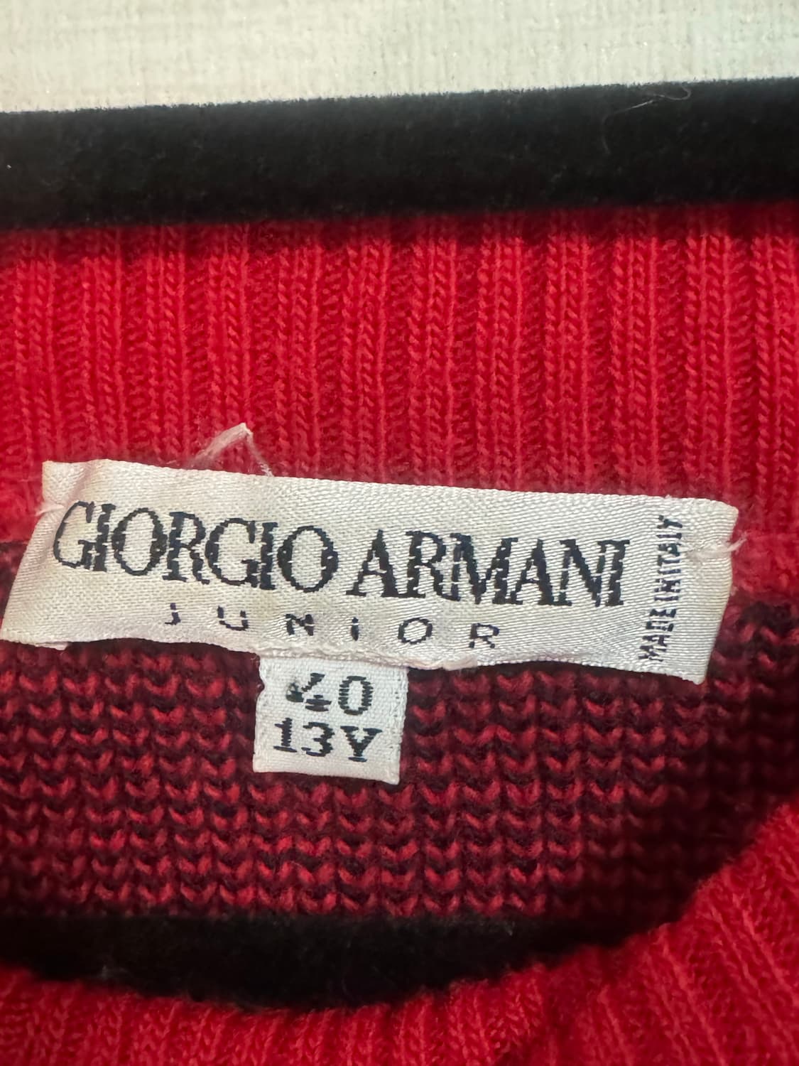 조르지오 아르마니 빨간색 빈티지니트 상품이미지5
