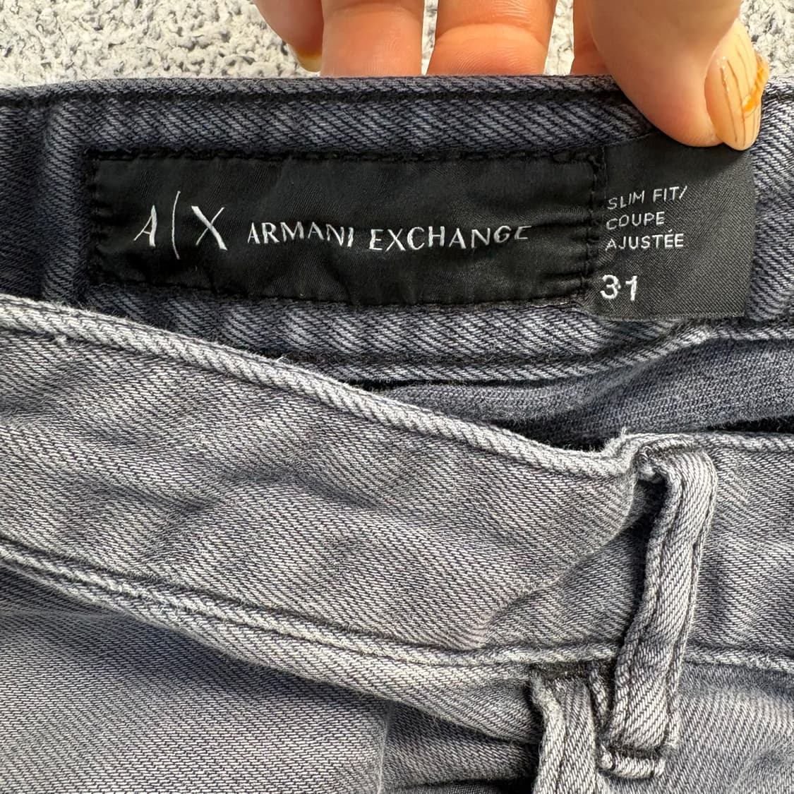 31 아르마니 익스체인지 흑청 워싱 데님 0414J 상품이미지7