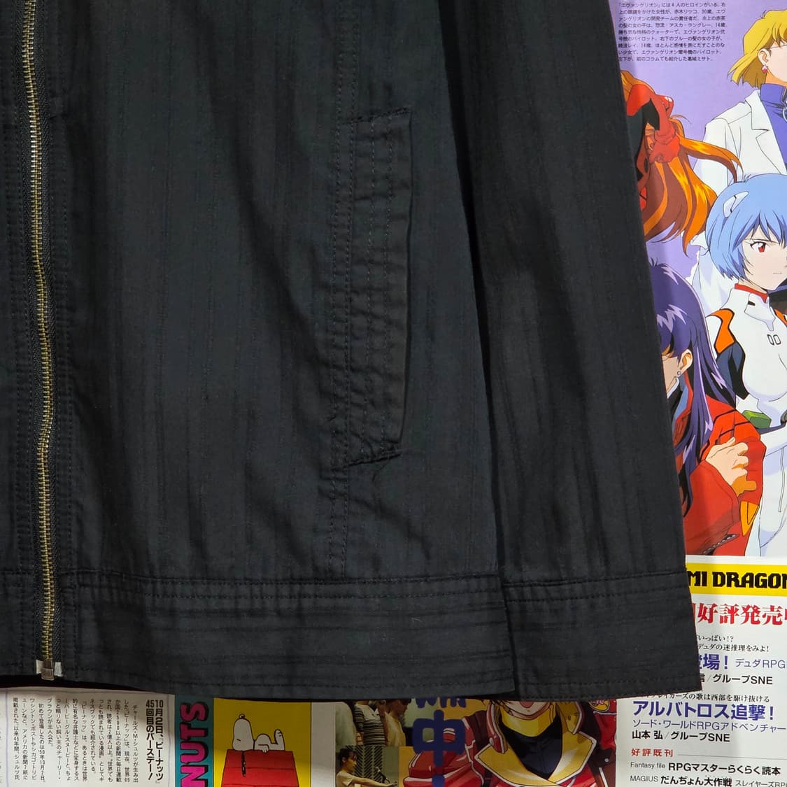 JPN 펑크 락시크 스트라이프 투포켓 셔츠 집업 상품이미지4