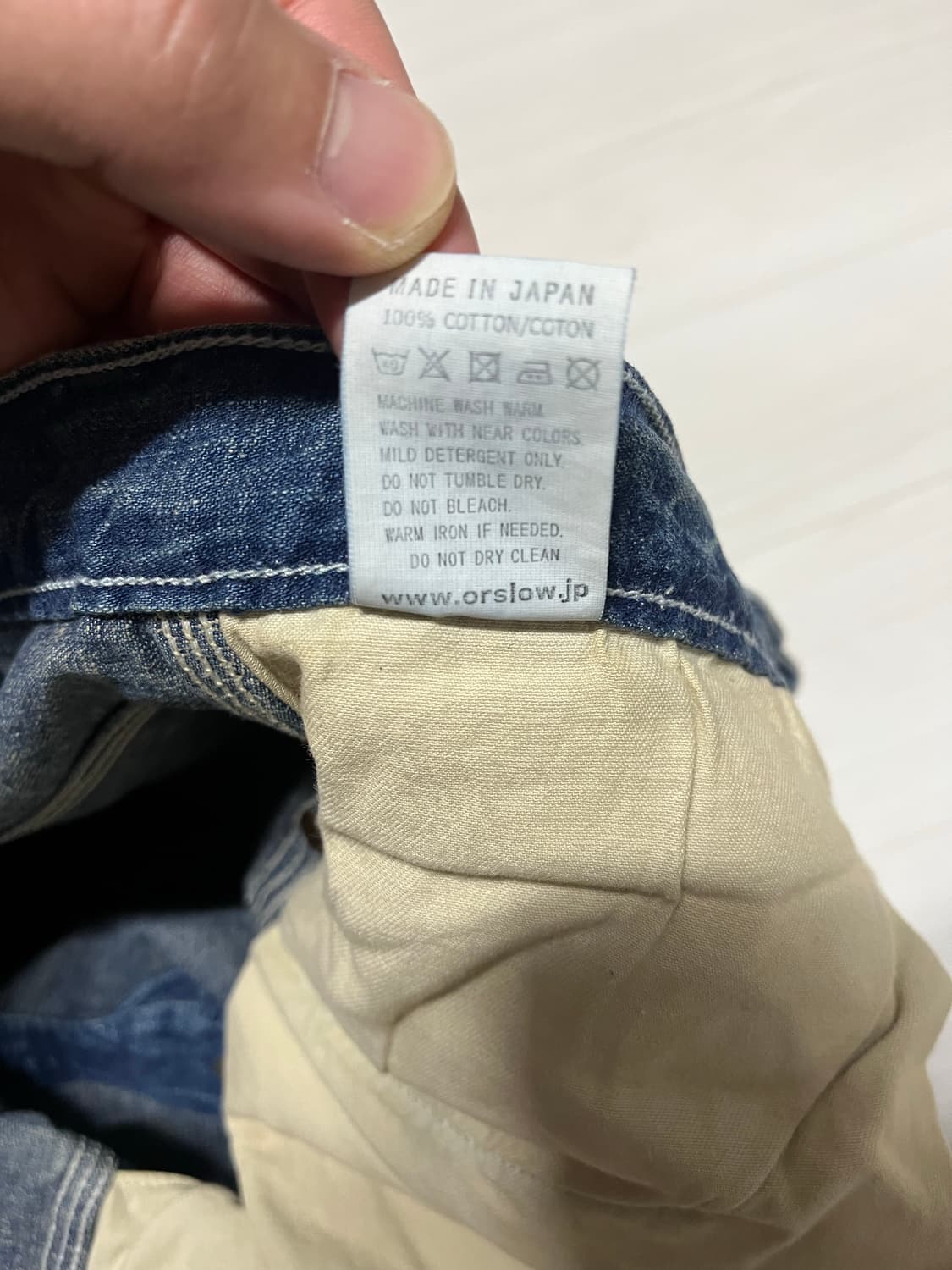 오어슬로우 데님 카펜터 페인팅 팬츠 판매합니다. 상품이미지8