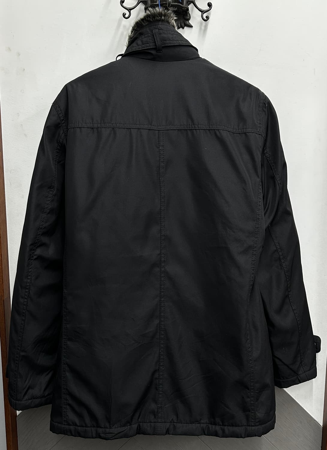 Louis Chavlon 블랙 버클 봄버 자켓 아우터 시크 펑크 퍼  상품이미지3