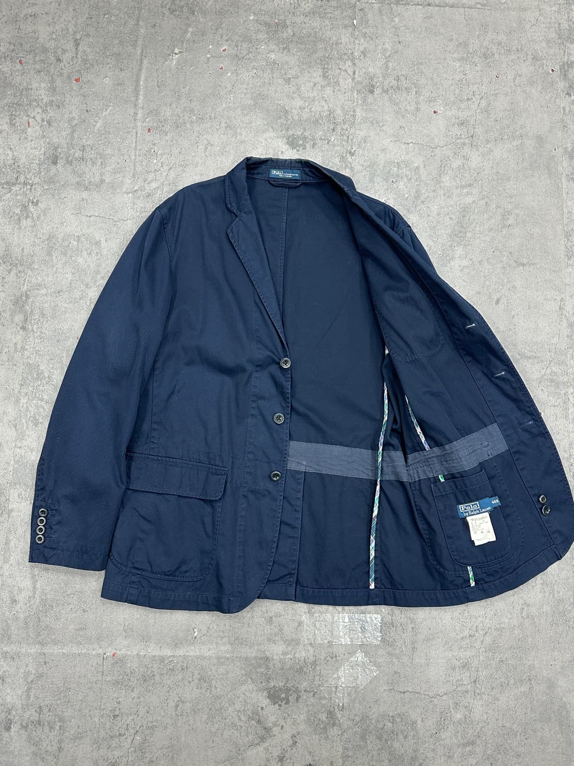 폴로 코튼 블레이저 네이비 상품이미지4