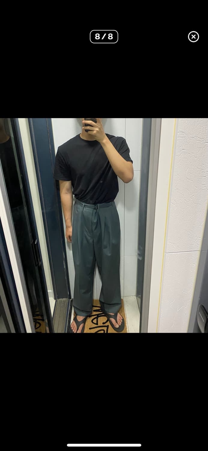 Lemaire belt pleat pants iron grey 50 상품이미지4