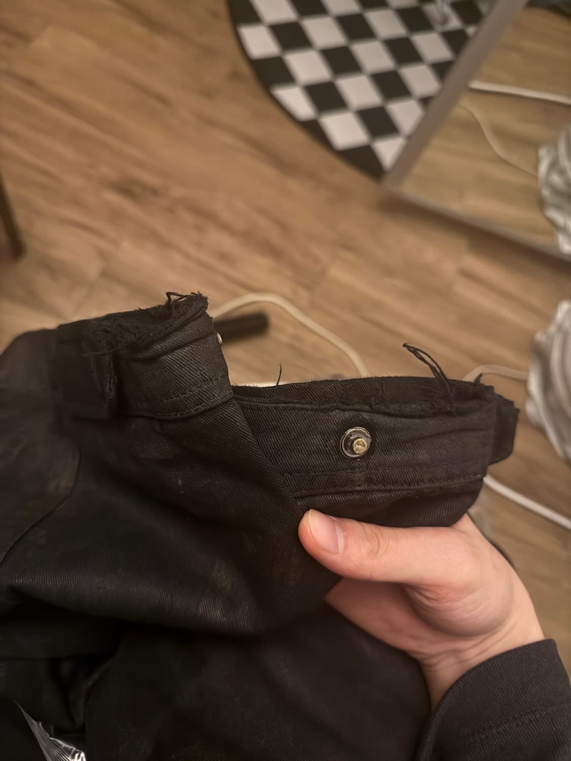 제노리포트 왁스 코팅 카고 팬츠 상품이미지2