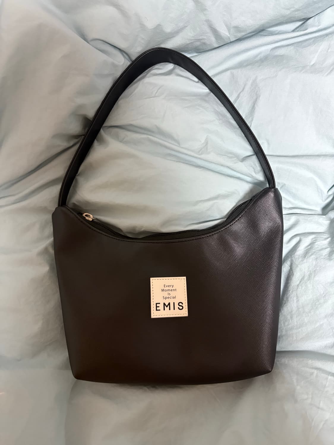 이미스 레더 호보백 블랙 상품이미지1