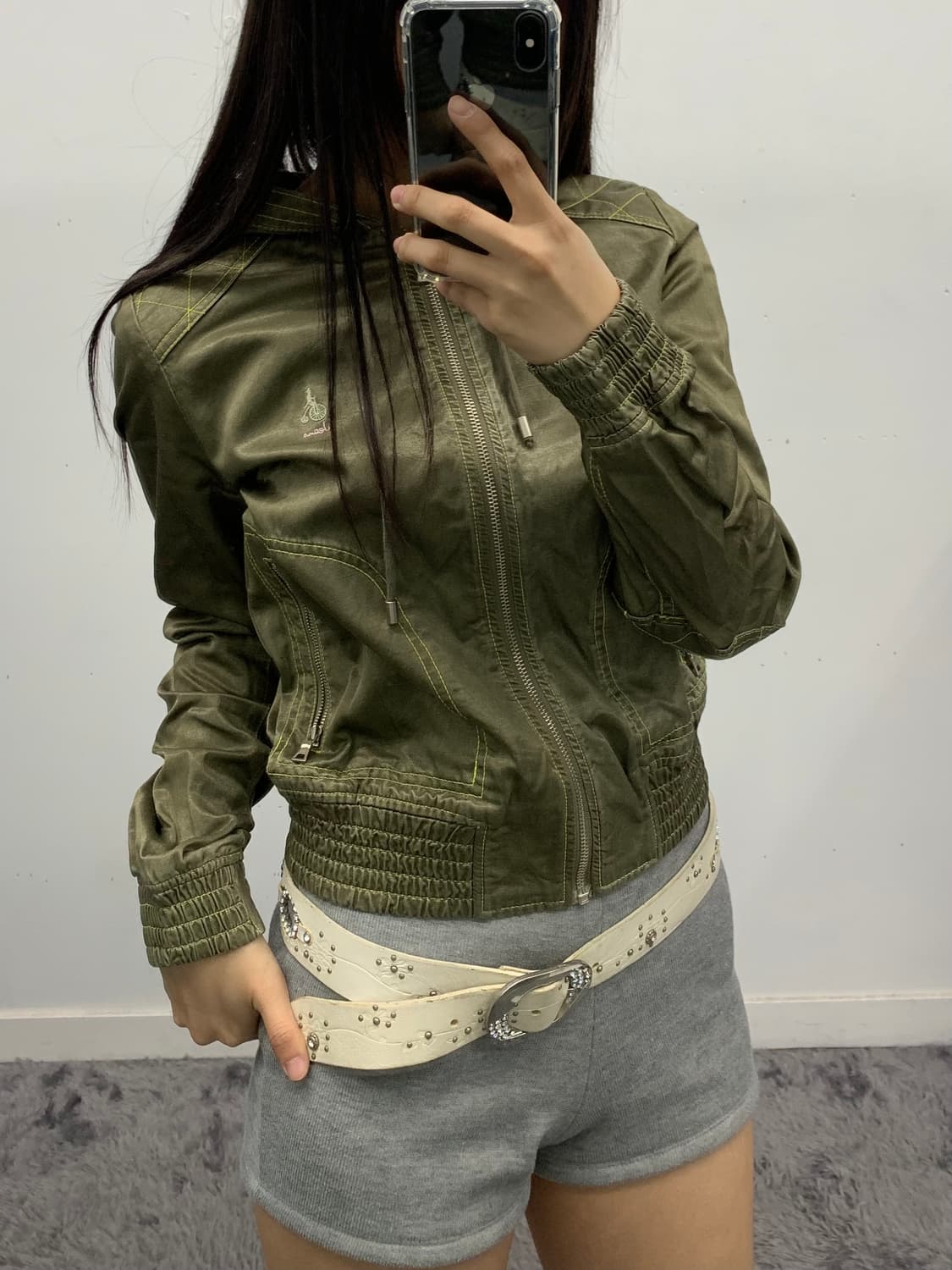 빈폴 y2k 크롭 후드집업 상품이미지2