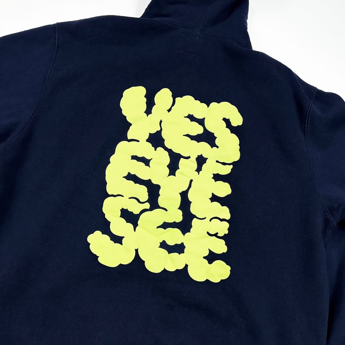 예스아이씨 네이비 헤비 코튼 후드티 (실측 L) 상품이미지3