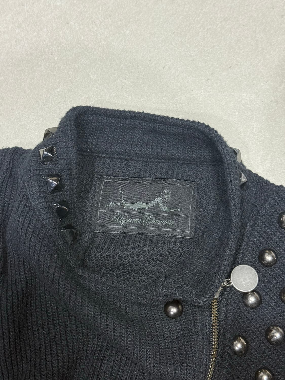 히스테릭 글래머 아카이브 스터드 폭탄 면 라이더 자켓 상품이미지8