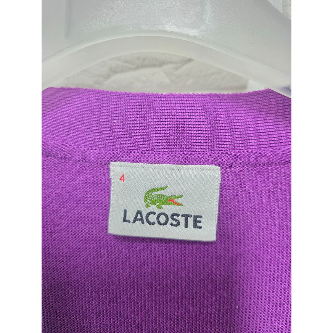 택포_ 라코스테 퍼플 가디건 L 상품이미지2