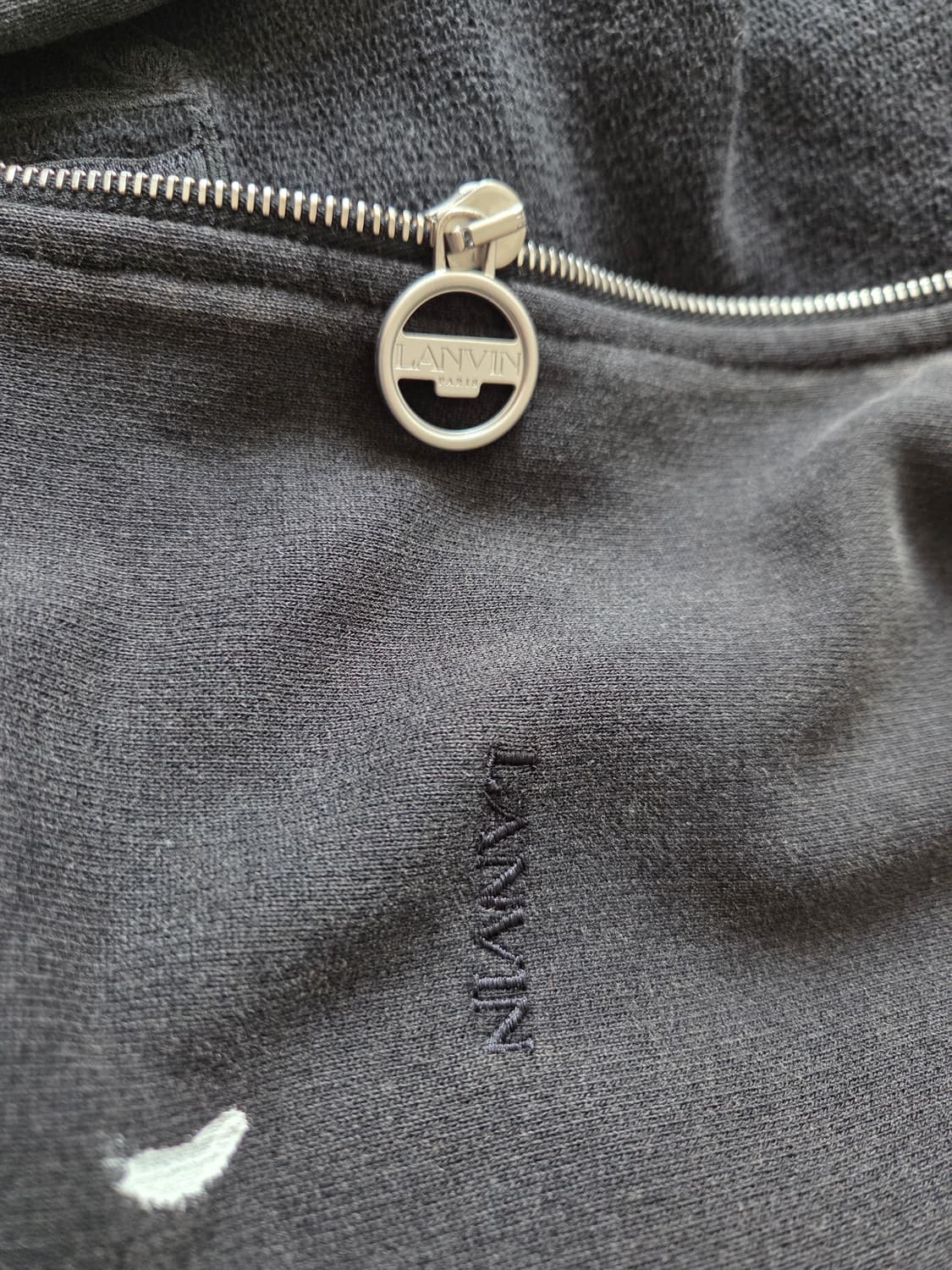 gallery dept.X lanvin 집업 후드 블랙 라지 상품이미지5