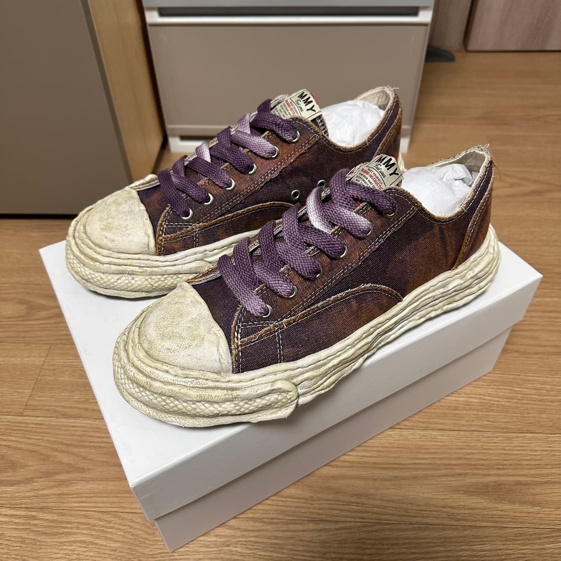 [46] 미하라 야스히로 피터슨23 OG 워시드 데님 퍼플 상품이미지1