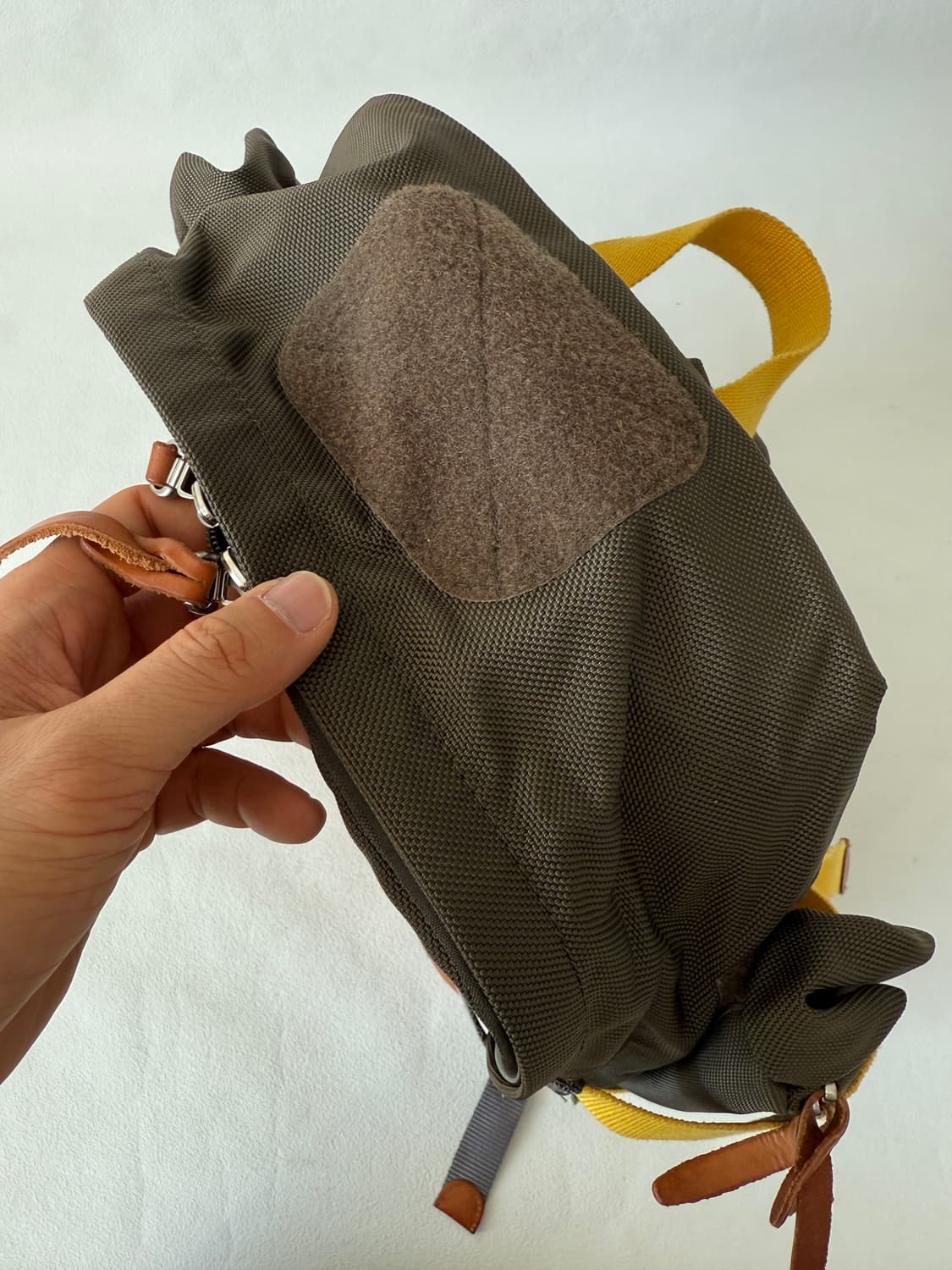 Pre owned 나일론&레더 백팩 상품이미지5