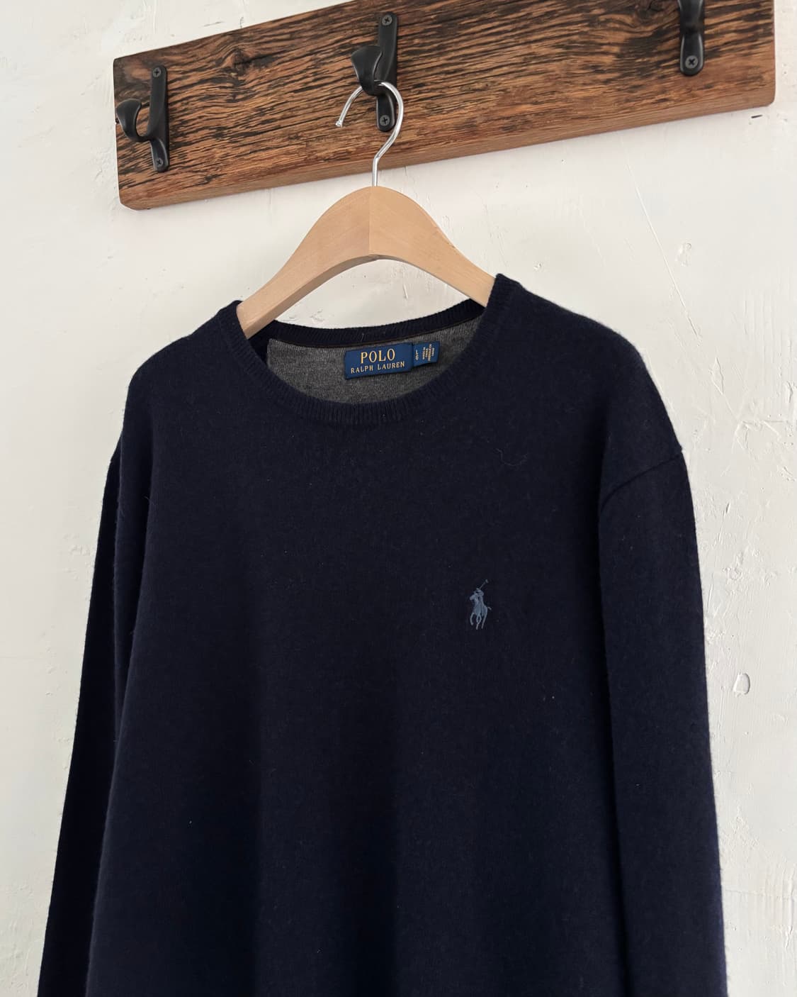 Polo 폴로 랄프로렌 신형 메리노울 네이비컬러 라운드넥 니트 상품이미지3
