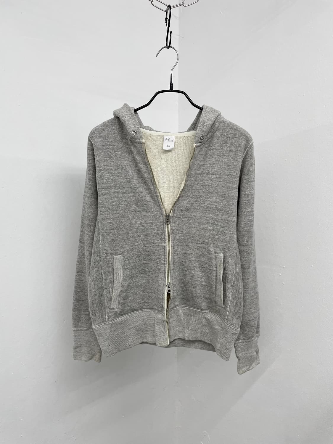 JPN 그레이 투웨이 후드집업 상품이미지4