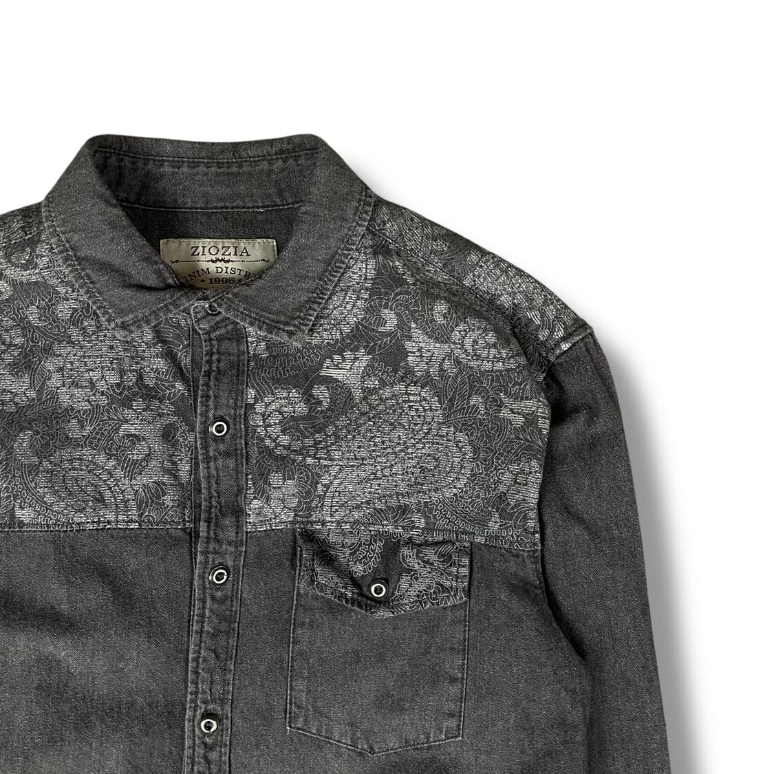 ZIOZIA 웨스턴 흑청 디스트릭트 헤리티지 데님셔츠 105 상품이미지3