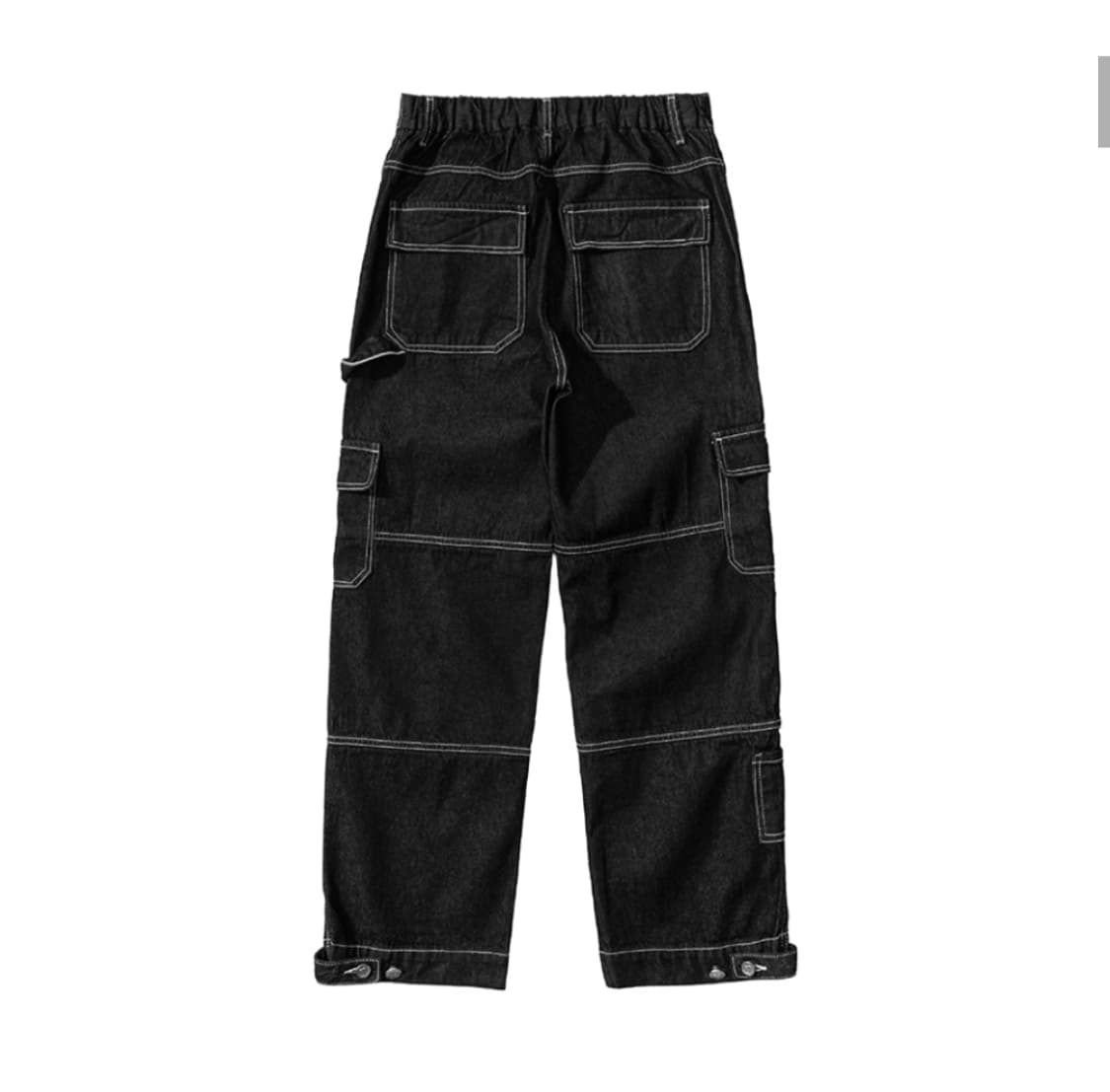 RDVZ 스티치 포인트 데님 팬츠 블랙 L 상품이미지2