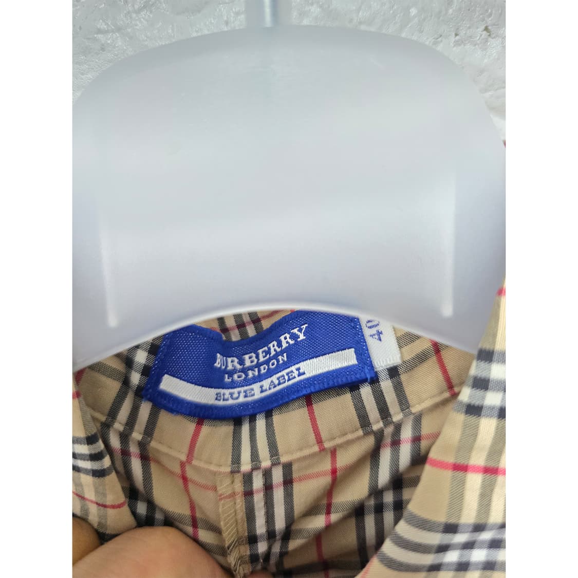 버버리 체크 셔츠 블라우스 40사이즈 상품이미지2