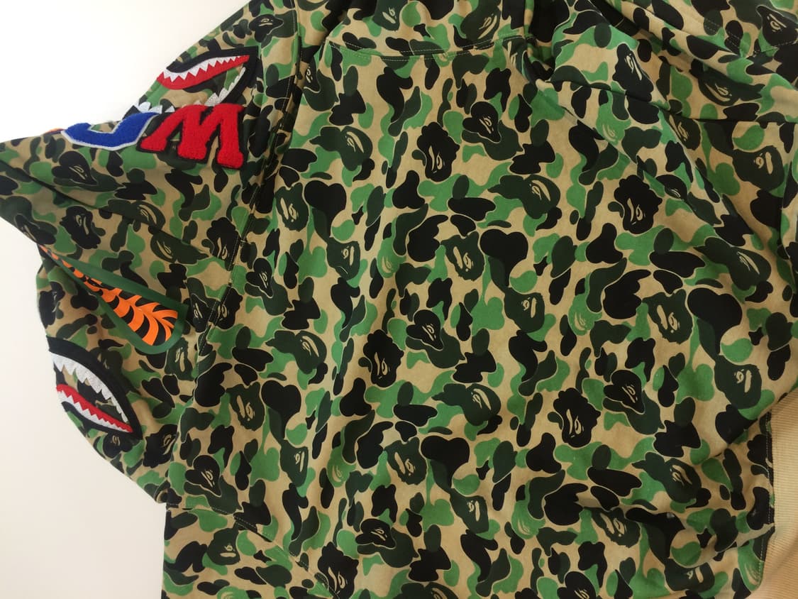 Bape 카모 샤크 후드집업 상품이미지3