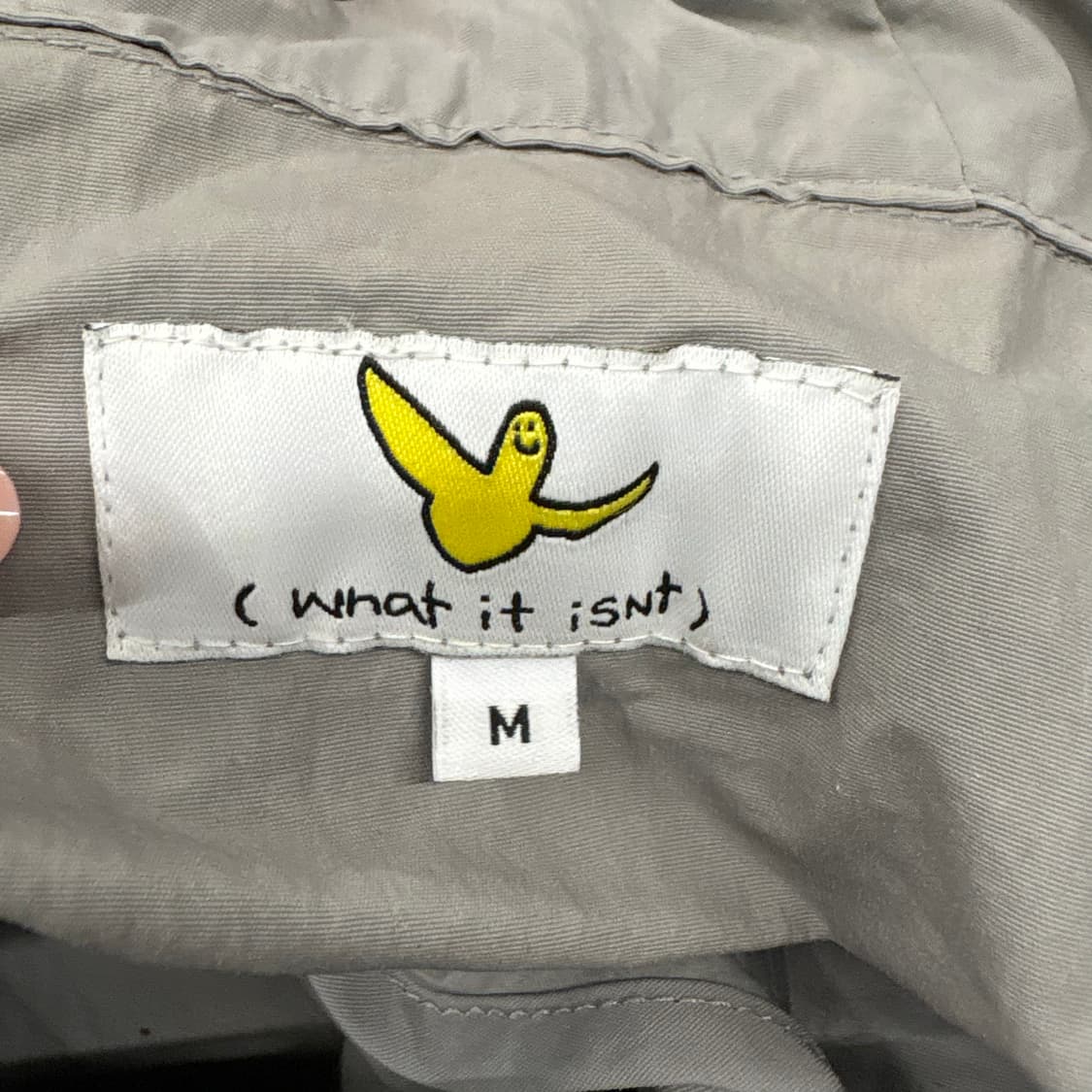 [정품/M] 와릿이즌 그레이 아노락 후드 바람막이 b18 상품이미지5