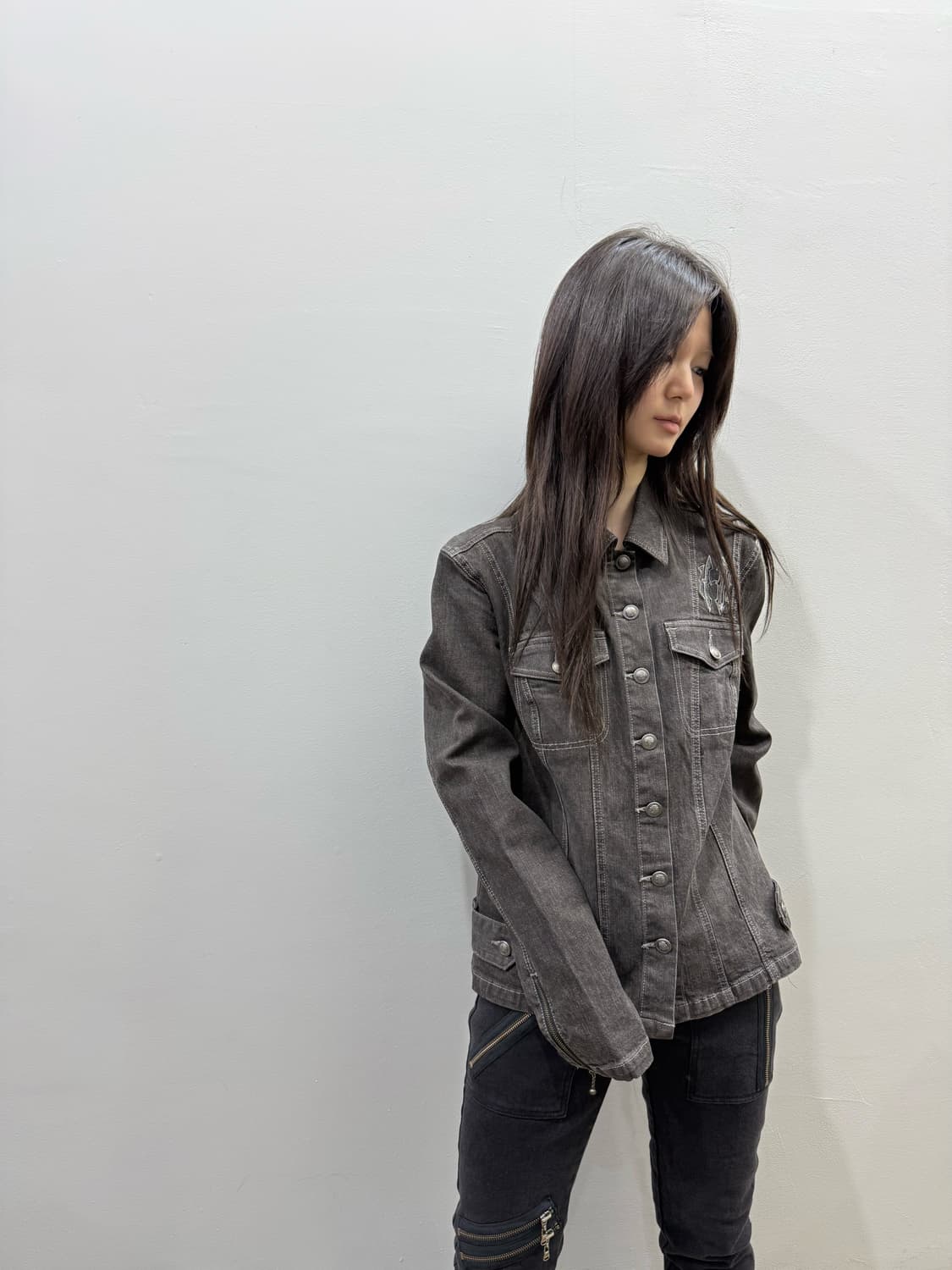 할리 데이비슨 백 로고 데님 트러커자켓 상품이미지2