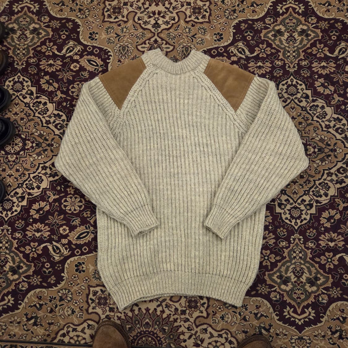 하이랜드 울 코만도 니트 m made in england  상품이미지2