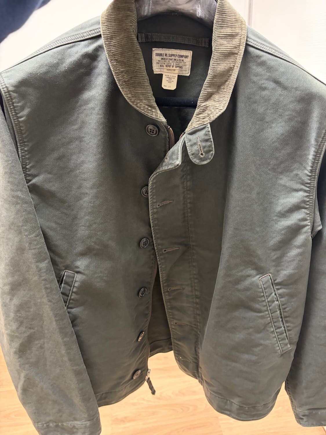 더블알엘 덱자켓 덱재킷 블랙 L 상품이미지2